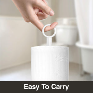 Toilet Paper Holder Stand(with Reserve Function), Free-Standing Spare Rolls Storage Holder, Stainless Steel