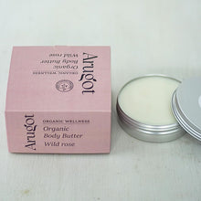 Load image into Gallery viewer, Organic Wild Rose Natural Nourishing Body Butter, Made in Israel | Moisturizing Cream with Shea Butter for Happy Skin - Paraben Free &amp; Vegan Friendly, 120ml