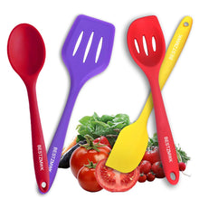 Load image into Gallery viewer, Kitchen Utensil Set - 11 Cooking Utensils - Colorful Silicone Kitchen Utensils - Nonstick Cookware with Spatula Set - Colored Best Kitchen Tools Kitchen Gadgets (Khaki)
