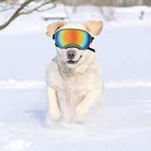 Load image into Gallery viewer, Large Dog Sunglasses Dog Goggles Pet Glasses Pet Eyewear with Adjustable Strap,Glasses for Medium Large Dog Swimming Skating Glasses UV Proof Windproof Dustproof