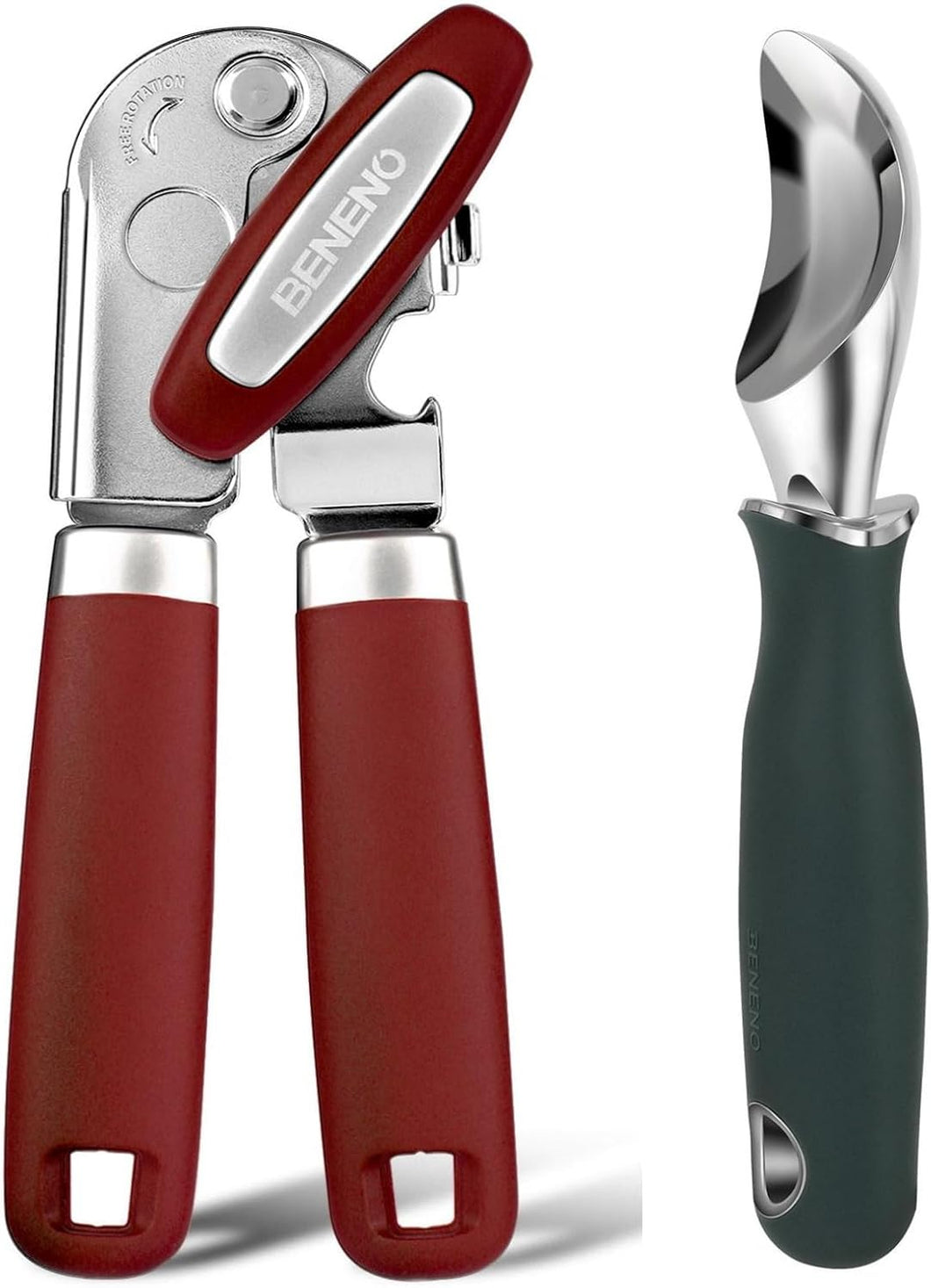 Beneno Can Opener with Ice Cream Scoop Bundle