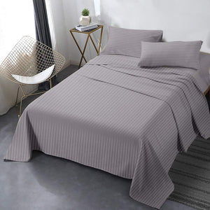 Secura Queen Bed Sheet Set, 4pcs Bedding Sheets & Pillowcases, Soft Microfiber 1800 Thread Count 16" Deep Pocket Luxury Bed Sheets - Hypoallergenic, Wrinkle & Fade Resistant (Black)