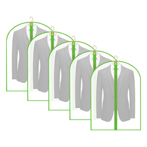 Garment Bags Cover for Hanging Clothes Gowns, 23.6’’×39.1’’,5 Pack Black