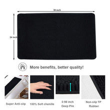 Load image into Gallery viewer, Secura Bathroom Rugs, 47 x 28 Inches, Extra Soft &amp; Thick, Absorbent Water Bath Mat, Machine Washable Non-Slip Bath Mats for Bathroom, Shower, and Tub, Home Decor Accessories (Gray)