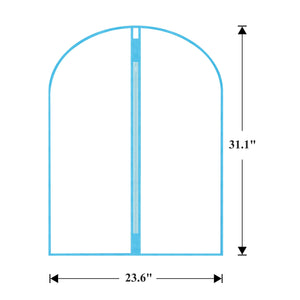 Garment Bags Cover for Hanging Clothes Gowns, 23.6’’×39.1’’,5 Pack Black