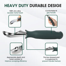 Load image into Gallery viewer, Beneno Heavy Duty Ice Cream Scoop - Upgraded Anti-Fracture Design, Comfortable Grip Long Handle, Effortless Scooping &amp; Dishwasher Safe, Black