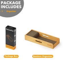 Load image into Gallery viewer, SpaceAid Knife Drawer Organizer Bamboo Insert Dock, Kitchen Steak Knives Holder Organizers Block for Drawer in Storage Organization (Small)