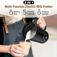 Load image into Gallery viewer, Secura Milk Frother, Electric Milk Steamer Stainless Steel, 8.4oz/250ml Automatic Hot and Cold Foam Maker and Milk Warmer for Latte, Cappuccinos, Macchiato, 120V