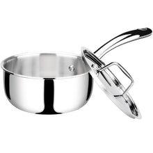 Load image into Gallery viewer, Duxtop Whole-Clad Tri-Ply Stainless Steel Saucepan with Lid, 3 Quart, Kitchen Induction Cookware