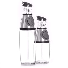 Load image into Gallery viewer, Olive Oil Dispenser Bottle with Pump - Oil Dispenser for Kitchen, Glass Oil and Vinegar Dispenser Set, Measured Cruet for Cooking - Ideal Oil Bottles for Kitchen Gadgets &amp; Gifts, 2 Pack