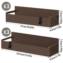 Load image into Gallery viewer, 4 Pack Magnetic Spice Rack Organizer for Refrigerator and Oven, Black Fridge Organizers and Storage for Kitchen
