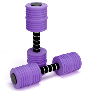 Aquatic Exercise Dumbbells, Water Weights for Pool Exercise, 2PACK EVA Foam Water Dumbbells for Youth Women Water Workouts, Swimming Training