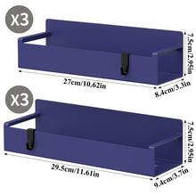 Load image into Gallery viewer, 4 Pack Magnetic Spice Rack Organizer for Refrigerator and Oven, Black Fridge Organizers and Storage for Kitchen