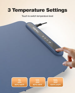 BW450 Dark Blue Electric Warming Tray Bundle with BW701 Dark Grey