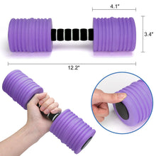 Load image into Gallery viewer, Aquatic Exercise Dumbbells, Water Weights for Pool Exercise, 2PACK EVA Foam Water Dumbbells for Youth Women Water Workouts, Swimming Training