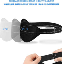 Load image into Gallery viewer, Sleep Eye Mask for Men Women, Sleeping Mask for Side Sleeper, Travel Blackout Night Blindfold Eye Shade Cover with Adjustable Strap (Black)