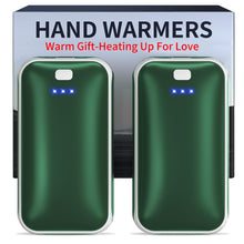 Load image into Gallery viewer, Hand Warmers Rechargeable, 2 Pack Electric Hand Warmer, Reusable Portable Pocket Heater USB Handwarmers, Gifts for Men, Women, Indoor, Outdoor, Hiking, Skiing, Camping, Hunting Accessories