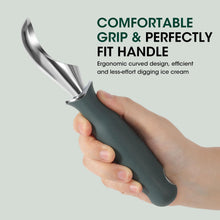 Load image into Gallery viewer, Beneno Heavy Duty Ice Cream Scoop - Upgraded Anti-Fracture Design, Comfortable Grip Long Handle, Effortless Scooping &amp; Dishwasher Safe, Black