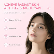 Load image into Gallery viewer, Skin Care for Teenage Girls, Sakura Skincare Set, Pamper Sets for Women Gifts, Facial Skin Care Sets &amp; Kits - Toner,Cleanser,Face Serum,Cream,Sleep Mask,Eye Mask,Mud Mask,Lip Mask, 24PCS
