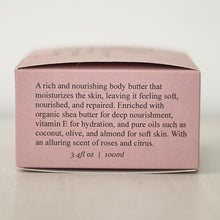 Load image into Gallery viewer, Organic Wild Rose Natural Nourishing Body Butter, Made in Israel | Moisturizing Cream with Shea Butter for Happy Skin - Paraben Free &amp; Vegan Friendly, 120ml