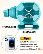 Load image into Gallery viewer, Universal Stroller Cup Holder with Mobile Phone Case, 2-in-1 Strollers Storage Rack, 360 Degrees Rotation Drink Holder for Bike, Pushchair, Wheelchair, Walker,Bicycle, Fits Most Cups