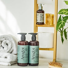 Load image into Gallery viewer, Organic Shampoo &amp; Conditioner - Moisturizing with Hyaluronic Acid and Green Tea - Strength Damaged Hair, Invigorating Scalp, Nourishing - Anti Thinning &amp; Volumizing