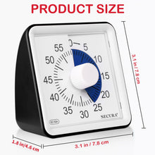 Load image into Gallery viewer, Secura 60-Minute Visual Timer, Classroom Timer, Countdown Timer for Kids and Adults, Time Management Tool for Teaching (Blue &amp; Blue)