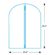 Load image into Gallery viewer, Garment Bags Cover for Hanging Clothes Gowns, 23.6’’×39.1’’,5 Pack Black