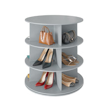 Load image into Gallery viewer, SpaceAid 7 Tier Rotating Shoe Rack Tower, Spinning Shoe Display Lazy Susan, Revolving 360 Shoe Rack Storage Round Carousel, Vertical Handbag Rotate Shoes Closet Organization (7-Tier White)
