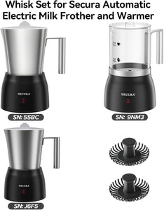 2 Replacement Whisks for 4-IN-1 Electric Milk Frother Automatic Milk Steamer F280R Black 1.5x1.5''