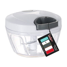 Load image into Gallery viewer, Manual Food Chopper Vegetable Cutter, Hand String Vegetable Chopper Onions Cutter for Vegetable Fruits Nuts BPA Free Food Safe Material, 550ml Gray