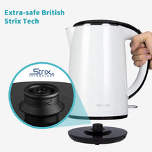 Load image into Gallery viewer, Secura Original Stainless Steel Double Wall Electric Water Kettle 1.8 Quart with Auto Shut-Off &amp; Boil-Dry Protection, Black Onyx SWK-1701DA/HB-3227B