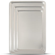 Load image into Gallery viewer, Commercial Quality Baking Sheet Pan Set, Natural Aluminum Cookie Sheet, Umite Chef Warp Resistant Nonstick Baker&#39;s Half Sheet Pan, Large Thick Cookie Tray Pans for Baking, Roasting(2 Pack, 18X13In)