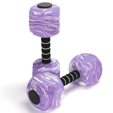 Load image into Gallery viewer, 2Pack Water Dumbbells, Aquatic Exercise Dumbbells, EVA Foam Barbells for Men Women Youth Water Workouts