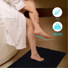 Load image into Gallery viewer, Secura Bathroom Rugs, 47 x 28 Inches, Extra Soft &amp; Thick, Absorbent Water Bath Mat, Machine Washable Non-Slip Bath Mats for Bathroom, Shower, and Tub, Home Decor Accessories (Gray)