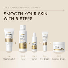 Load image into Gallery viewer, Korean Skin Care, Skin care set, Skin Care Kit Snail and Ginseng with Cleansing Gel, Toner, Eye Cream, Serum, Essence Cream 5pcs for Women Teen Girls Mom Daughter Mother&#39;s Day Birthday