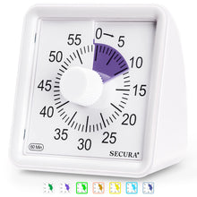 Load image into Gallery viewer, Secura 60-Minute Visual Timer, Classroom Timer, Countdown Timer for Kids and Adults, Time Management Tool for Teaching (Blue &amp; Blue)