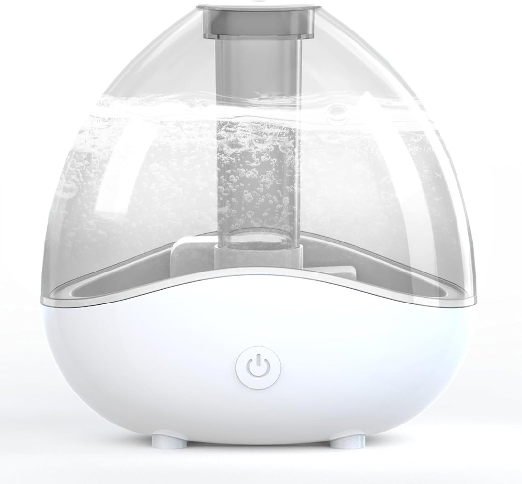 Humidifiers for Bedroom, Ultrasonic Cool Mist Humidifier, Desk Humidifiers Essential Oil Diffuser with Removable 1.5L Water Tank for Baby Nursery and Plants, Up To 24 Hours