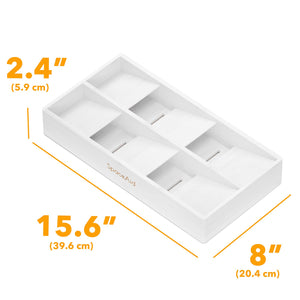 SpaceAid Bamboo Silverware Drawer Organizer with Labels, Kitchen Utensil Tray Holder Organizer for Flatware, Cutlery, Spoon and Knives Drawer Storage Organization (Natural, 6 Slots)