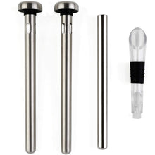 Load image into Gallery viewer, Beer Chiller Sticks Wine Chilling Rod for Bottles Set Stainless Steel Beverage Cooler
