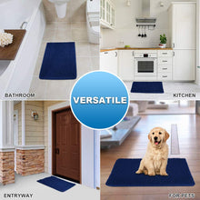 Load image into Gallery viewer, Secura Bathroom Rugs, 47 x 28 Inches, Extra Soft &amp; Thick, Absorbent Water Bath Mat, Machine Washable Non-Slip Bath Mats for Bathroom, Shower, and Tub, Home Decor Accessories (Gray)