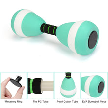Load image into Gallery viewer, 2PACK Aquatic Exercise Dumbbells, EVA Foam Barbells, Water Weights for Pool Exercise, Water Dumbbells for Men Women Water Workouts, Swimming Training