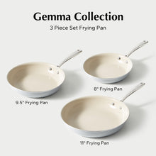 Load image into Gallery viewer, Redchef Nonstick Frying Pans Set, Ceramic Pan Skillet, Non Toxic Pans for Cooking, 8&quot; 9.5&quot; 11&quot; Ceramic Frying Pan Set PFAS &amp; PTFE &amp; PFOA Free with Stay Cool Handle, Dishwasher &amp; Oven Safe, Beige White