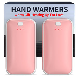 Hand Warmers Rechargeable, 2 Pack Electric Hand Warmer, Reusable Portable Pocket Heater USB Handwarmers, Gifts for Men, Women, Indoor, Outdoor, Hiking, Skiing, Camping, Hunting Accessories