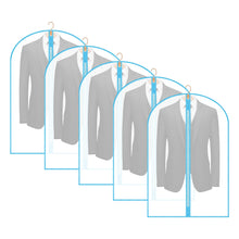 Load image into Gallery viewer, Garment Bags Cover for Hanging Clothes Gowns, 23.6’’×39.1’’,5 Pack Black