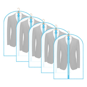 Garment Bags Cover for Hanging Clothes Gowns, 23.6’’×39.1’’,5 Pack Black