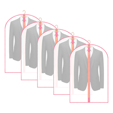 Garment Bags Cover for Hanging Clothes Gowns, 23.6’’×39.1’’,5 Pack Black