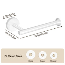 Load image into Gallery viewer, Toilet Paper Holder Wall Mount Bathroom Paper Roll Holder Tissue Handle Stainless Steel for Farmhouse Kitchen Matte Black