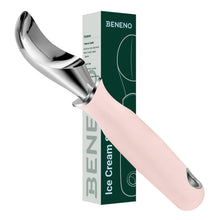 Load image into Gallery viewer, Beneno Heavy Duty Ice Cream Scoop - Upgraded Anti-Fracture Design, Comfortable Grip Long Handle, Effortless Scooping &amp; Dishwasher Safe, Black