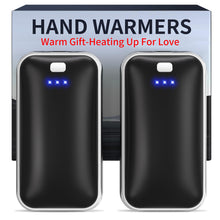 Load image into Gallery viewer, Hand Warmers Rechargeable, 2 Pack Electric Hand Warmer, Reusable Portable Pocket Heater USB Handwarmers, Gifts for Men, Women, Indoor, Outdoor, Hiking, Skiing, Camping, Hunting Accessories